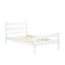 Load image into Gallery viewer, Gymax Twin Size Platform Bed Frame Foundation w/Headboard &Wood Slat Support White