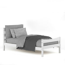 Load image into Gallery viewer, Gymax Twin Size Platform Bed Frame Foundation w/Headboard &Wood Slat Support White