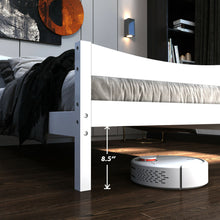 Load image into Gallery viewer, Gymax Twin Size Platform Bed Frame Foundation w/Headboard &Wood Slat Support White
