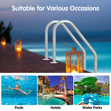 Load image into Gallery viewer, Gymax 3 Step Stainless Steel Swimming Pool Ladder Handrail for In Ground Pool