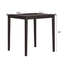 Load image into Gallery viewer, Gymax Square Dining Table w/Rubber Wood Legs Kitchen Furniture