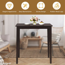 Load image into Gallery viewer, Gymax Square Dining Table w/Rubber Wood Legs Kitchen Furniture