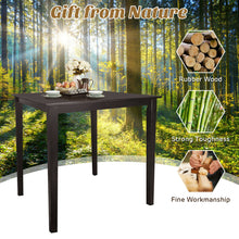 Load image into Gallery viewer, Gymax Square Dining Table w/Rubber Wood Legs Kitchen Furniture