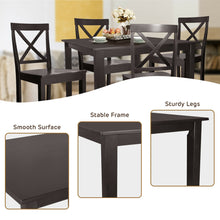 Load image into Gallery viewer, Gymax Square Dining Table w/Rubber Wood Legs Kitchen Furniture