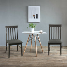 Load image into Gallery viewer, Gymax Set of 2 Wood Dining Chair High Back Upholstered Armless Side Chair Home Kitchen