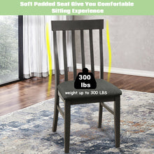 Load image into Gallery viewer, Gymax Set of 2 Wood Dining Chair High Back Upholstered Armless Side Chair Home Kitchen
