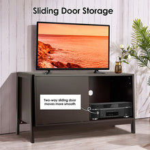 Load image into Gallery viewer, Gymax TV Stand Modern Entertainment Cabinet for TV's up To 50'' with Sliding Doors