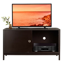 Load image into Gallery viewer, Gymax TV Stand Modern Entertainment Cabinet for TV's up To 50'' with Sliding Doors