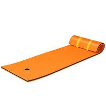 Load image into Gallery viewer, Gymax 83'' x 26'' 3-layer Floating Pad Mat Water Sports Recreation Relaxing Orange