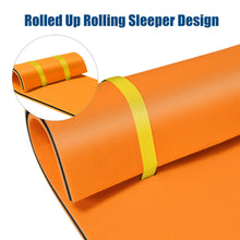 Load image into Gallery viewer, Gymax 83'' x 26'' 3-layer Floating Pad Mat Water Sports Recreation Relaxing Orange