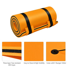 Load image into Gallery viewer, Gymax 83'' x 26'' 3-layer Floating Pad Mat Water Sports Recreation Relaxing Orange