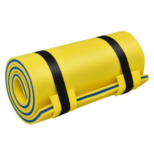 Load image into Gallery viewer, Gymax 83'' x 26'' 3-layer Floating Pad Mat Water Sports Recreation Relaxing Yellow