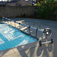Load image into Gallery viewer, Gymax 21 Ft Pool Cover Reel Set Aluminum In-ground Swimming Pool Solar Cover Reel
