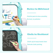 Load image into Gallery viewer, Gymax Kids Magnetic Double Sided Drawing Board Art Easel w/ 360¡ã Rotation Green