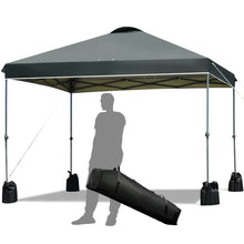 Load image into Gallery viewer, Gymax 10x10 FT Pop up Canopy Tent Wheeled Carry Bag 4 Canopy Sand Bag