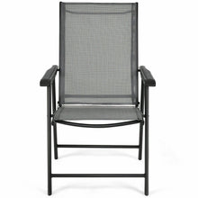 Load image into Gallery viewer, Gymax 2PCS Folding Chairs Steel Frame Patio Garden Outdoor w/ Armrest & Footrest