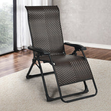 Load image into Gallery viewer, Gymax Patio Rattan Zero Gravity Lounge Chair Folding Recliner Adjustable W/Headrest