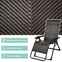 Load image into Gallery viewer, Gymax Patio Rattan Zero Gravity Lounge Chair Folding Recliner Adjustable W/Headrest