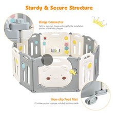 Load image into Gallery viewer, Gymax 12 Panel Baby Playpen Kids Activity Center Play Yard w/ Lock Door & Rubber Pads