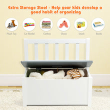 Load image into Gallery viewer, Gymax 4 PCS Kids Wood Table Chairs Set w/ Storage Stool Toddler Furniture Set Grey