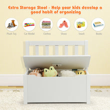 Load image into Gallery viewer, Gymax 4 PCS Kids Wood Table Chairs Set w/ Storage Stool Toddler Furniture Set Nature