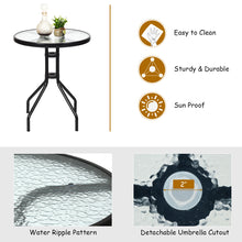 Load image into Gallery viewer, Gymax 3PCS Bistro Set Conversation Set Pub Patio Outdoor w/ Folding Chairs Table