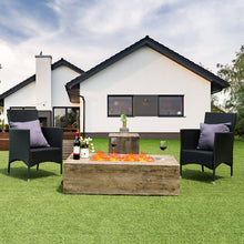 Load image into Gallery viewer, Gymax 48''x27'' 50,000 BTU Propane Fire Pit Table Set w/ Side Table Tank Storage & Cover
