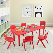 Load image into Gallery viewer, Gymax 6-pack Kids Plastic Stackable Classroom Chairs Indoor/Outdoor Kindergarten Red