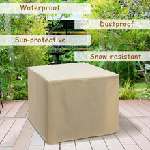 Load image into Gallery viewer, Gymax 30'' Gas Fire Pit Table 50,000 BTU Square Propane Fire Pit Table W/ Cover