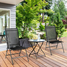 Load image into Gallery viewer, Gymax 4PCS Folding Chair Patio Garden Outdoor w/ Steel Frame Adjustable Backrest