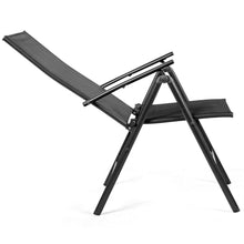 Load image into Gallery viewer, Gymax 4PCS Folding Chair Patio Garden Outdoor w/ Steel Frame Adjustable Backrest