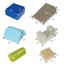 Load image into Gallery viewer, Gymax 6 Piece Climb Crawl Play Set Indoor Kids Baby Toddler Safe Soft Foam Blocks Toys