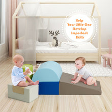 Load image into Gallery viewer, Gymax 6 Piece Climb Crawl Play Set Indoor Kids Baby Toddler Safe Soft Foam Blocks Toys