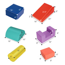 Load image into Gallery viewer, Gymax 6 Piece Climb Crawl Play Set Indoor Kids Baby Toddler Soft Safe Foam Blocks Toys