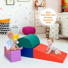 Load image into Gallery viewer, Gymax 6 Piece Climb Crawl Play Set Indoor Kids Baby Toddler Soft Safe Foam Blocks Toys