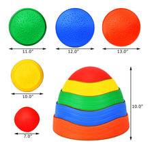 Load image into Gallery viewer, Gymax 5pcs Kids Balance Stepping Stones Indoor & Outdoor Coordination & Balance Toy