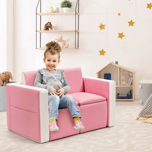 Load image into Gallery viewer, Gymax Multi-functional Kids Sofa Table Chair Set 2 Seat Couch Furniture W/Storage Box