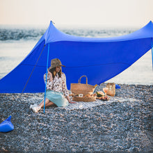 Load image into Gallery viewer, Gymax 7x7 FT Portable Beach Canopy Tent Shelter w/ Sand Anchor Carry Bag