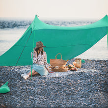 Load image into Gallery viewer, Gymax 7x7 FT Portable Beach Canopy Tent Shelter w/ Sand Anchor Carry Bag