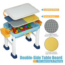 Load image into Gallery viewer, Gymax 6 in 1 Kids Activity Table Set w/ Chair Toddler Luggage Building Block Table