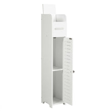Load image into Gallery viewer, Gymax Small Bathroom Storage Corner Floor Cabinet Toilet Paper Holder Bath Organizer