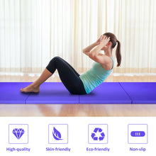 Load image into Gallery viewer, Gymax 4'x10'x2'' Folding Gymnastic Tumbling Mat Yoga Aerobics Gym Exercise Fitness Mat