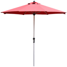 Load image into Gallery viewer, Gymax 9Ft Patio Outdoor Umbrella Market Table Umbrella w/ Crank 8 Ribs Burgundy
