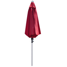 Load image into Gallery viewer, Gymax 9Ft Patio Outdoor Umbrella Market Table Umbrella w/ Crank 8 Ribs Burgundy