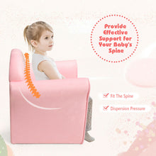 Load image into Gallery viewer, Gymax Kids Mermaid Sofa Children Armrest Couch Upholstered Chair Toddler Furniture