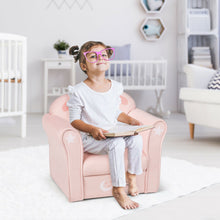Load image into Gallery viewer, Gymax Kids Lamb Sofa Children Armrest Couch Upholstered Chair Toddler Furniture Gift