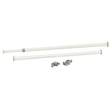 Load image into Gallery viewer, Gymax Double 2 Tier Adjustable Garment Rack Telescopic Clothes Hanger Closet Organizer