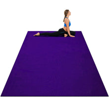 Load image into Gallery viewer, Gymax Large Yoga Mat 6' x 4' x 8 mm Thick Workout Mats for Home Gym Flooring Black/Purple/Blue