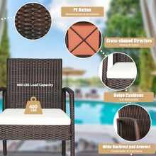 Load image into Gallery viewer, Gymax 7PCS Patio Dining Furniture Set w/ Wooden Tabletop Cushion Umbrella Hole