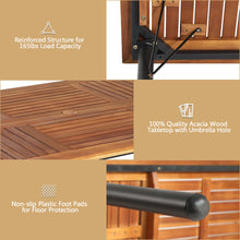 Load image into Gallery viewer, Gymax 7PCS Patio Dining Furniture Set w/ Wooden Tabletop Cushion Umbrella Hole